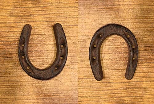 12 Small Horseshoe Decor 3.75 Inch Tall - Western Style Home & Ranch Decor (0170-05209) - Perfect for Wall Art, Wedding Decor, Cowboy Theme Parties