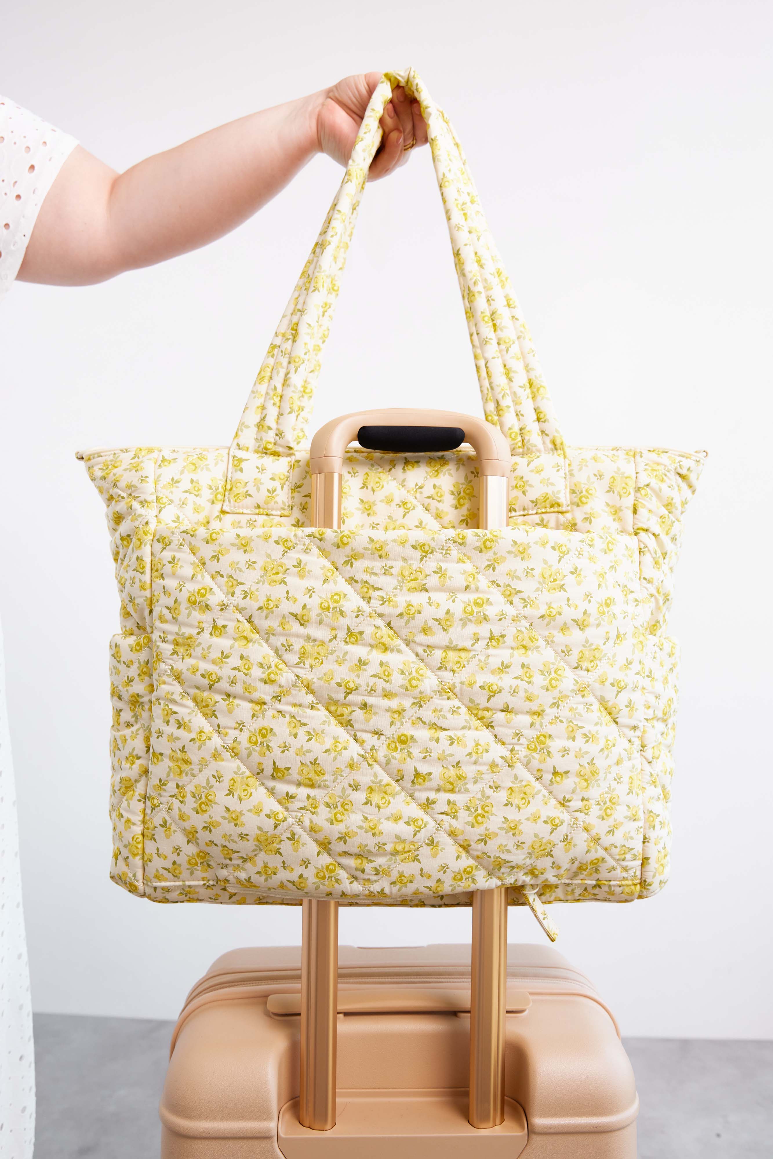 Garden Party Tote Bag - Stylish & Spacious Canvas Tote for Women - Perfect for Beach, Shopping, Picnics & Everyday Use