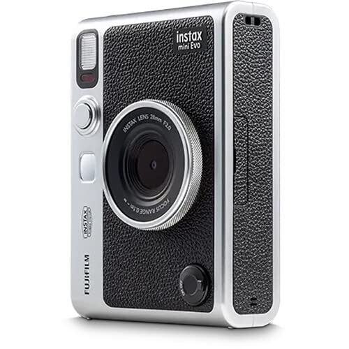 Fujifilm Instax Mini EVO Hybrid Instant Camera (Black) - Bundle with 60 Film Sheets, 32GB SD Card, Case, Tripod & Accessories - Perfect for Travel, Parties & Capturing Memories