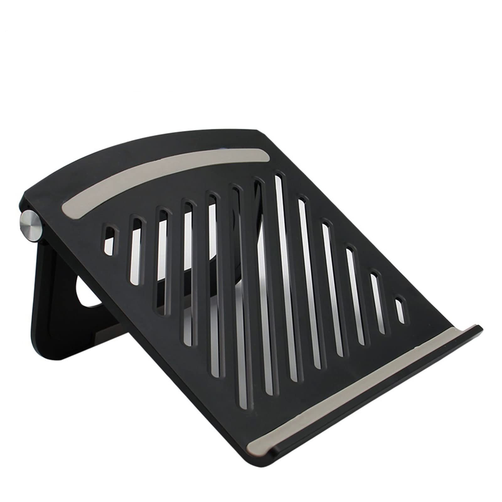 Foldable Laptop Stand for Diamond Painting & Light Pad - Non-Slip Desktop Notebook Holder with Stable Base - Perfect for Embroidery, Crafting & Office Work (Black)
