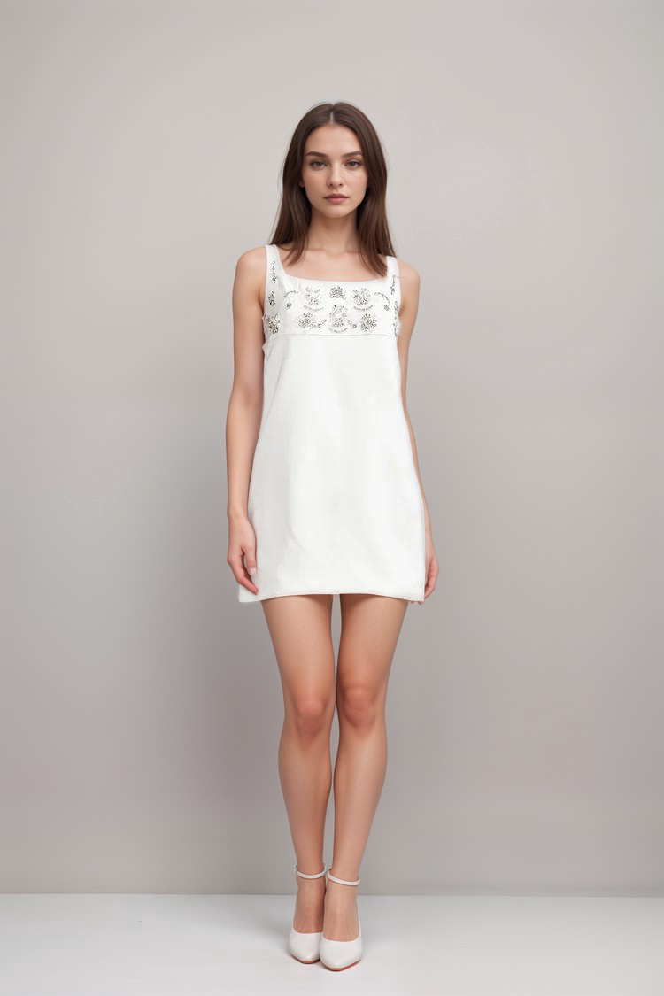 Ardelle Embellished Mini Dress - Elegant & Stylish Party Wear for Women | Perfect for Cocktail Parties, Date Nights & Special Occasions