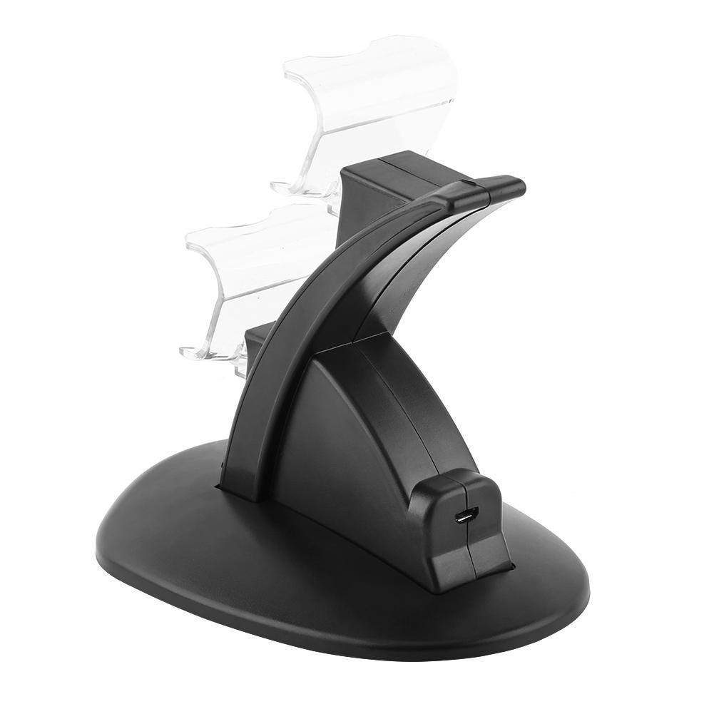 Socobeta Dual USB Charging Dock Station for PS4 Controller - Fast Charger for PS4 Slim & Pro Controllers | Gaming Accessories for PlayStation 4 | Perfect for Multiplayer Gaming & Controller Maintenance