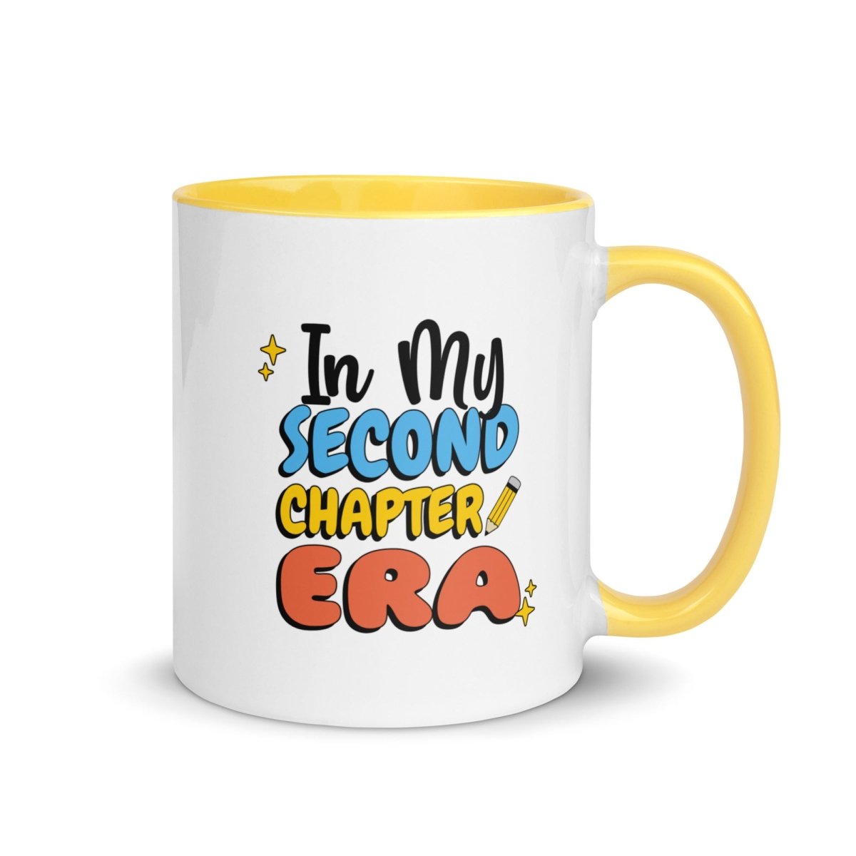 Second Chapter Era Colorful Coffee Mug - 16oz Ceramic Tea Cup with Handle, Perfect for Home, Office & Gifts | Dishwasher & Microwave Safe