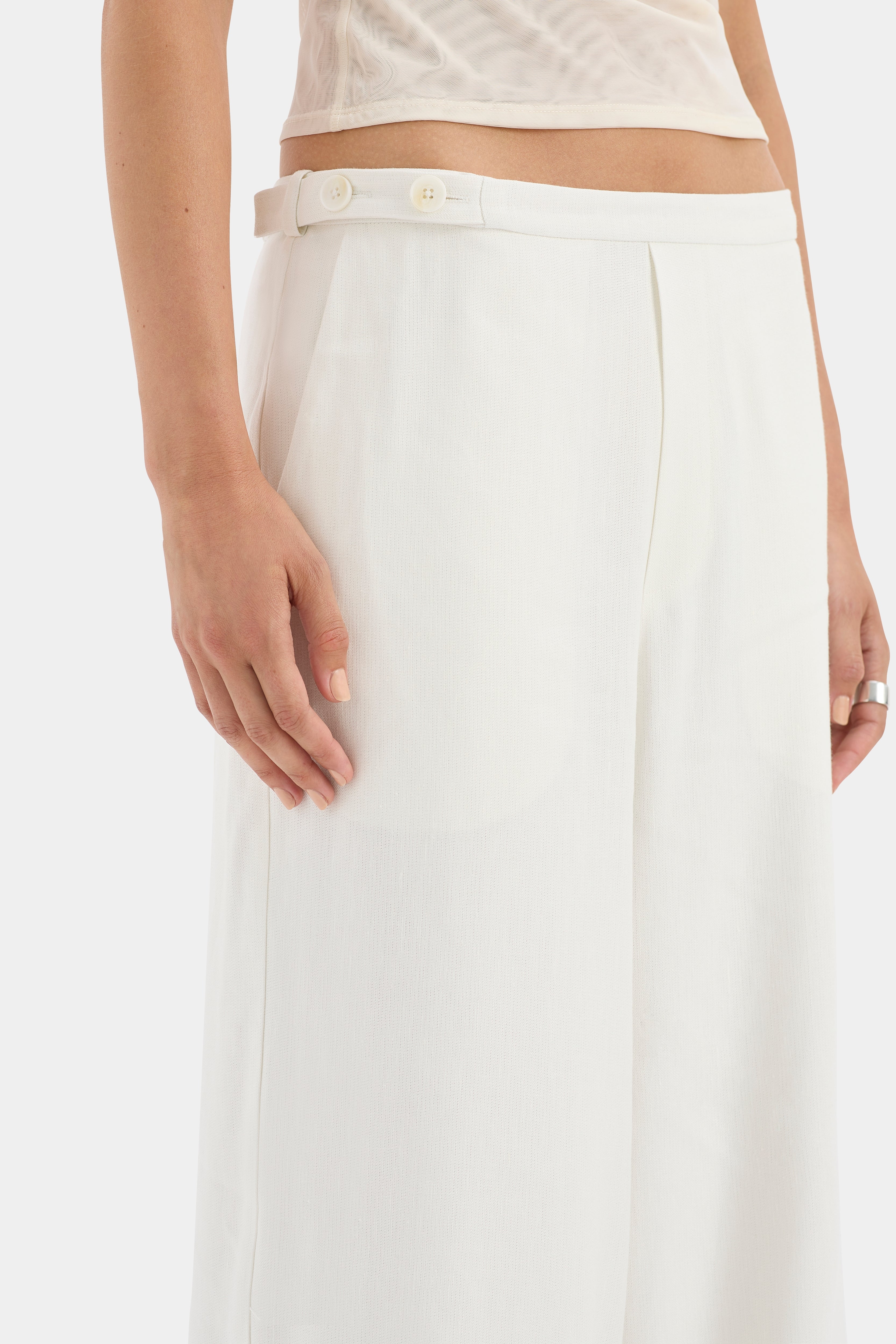 Dorian Women's High Waist Wide Leg Pants - Comfortable Stretchy Flowy Trousers for Work, Office & Casual Wear | Plus Size Available