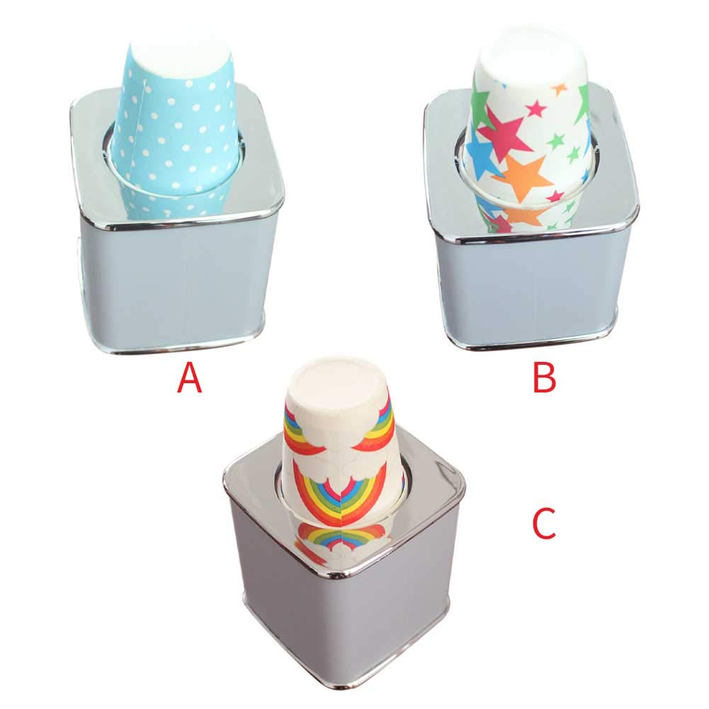 3oz Automatic Paper Cup Dispenser - Dustproof Bathroom Organizer for Home & Hotel, Durable Desktop Storage Rack (Perfect for Powder Rooms, Offices & Restaurants)