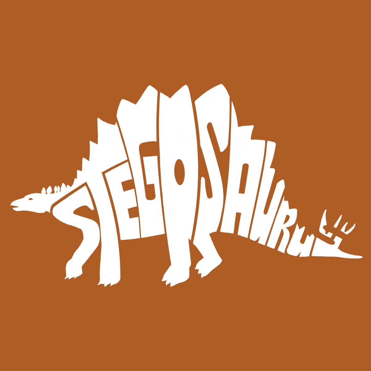 LA POP ART Men's Stegosaurus Dinosaur Graphic T-Shirt - Funny Paleontology Tee for Dino Lovers - Perfect for Jurassic Theme Parties & Science Museum Visits