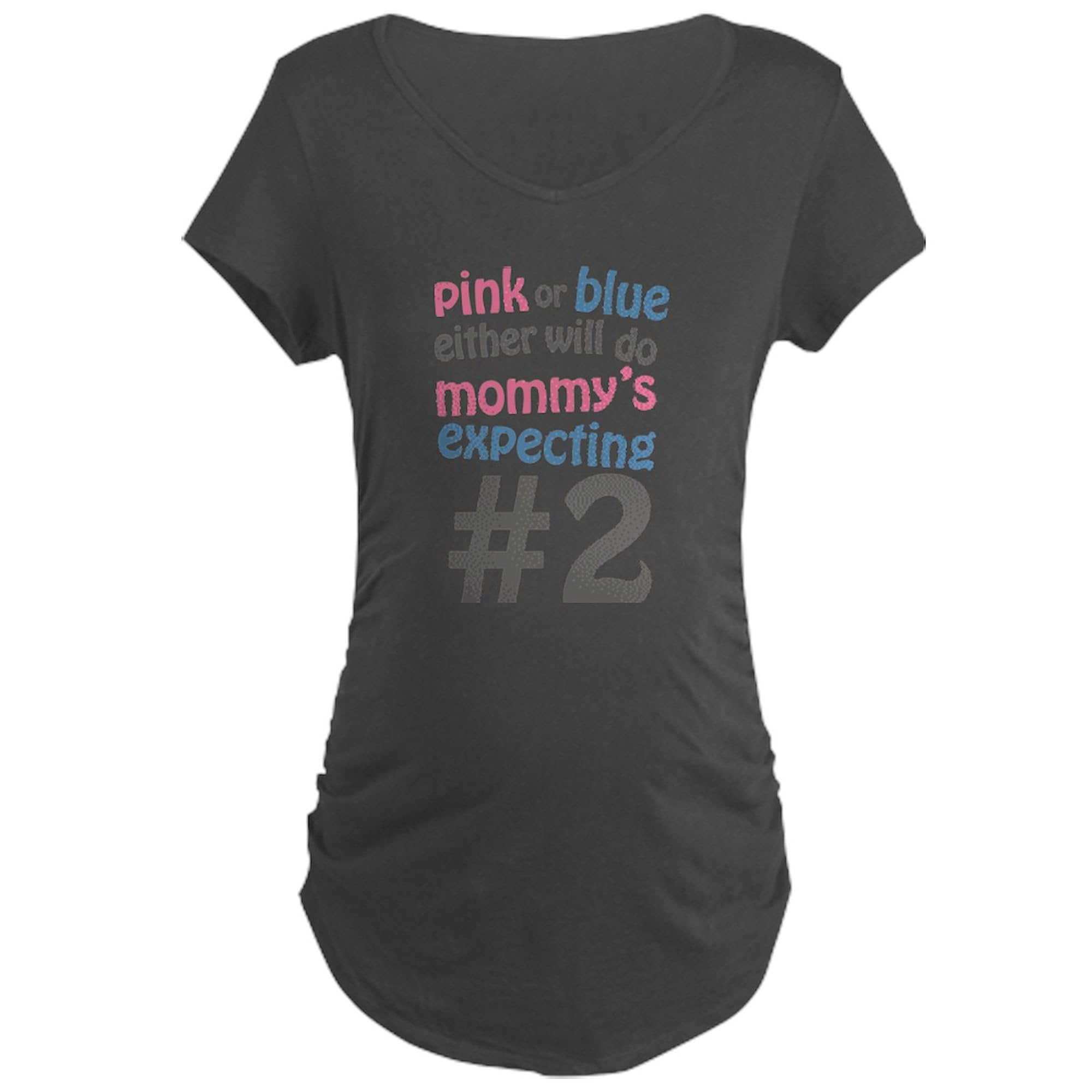 Pinkorblue Maternity T-Shirt for Women - Ruched Side Design, Comfortable Pregnancy Shirt for Expecting Moms | Perfect for Baby Showers, Maternity Photos & Everyday Wear