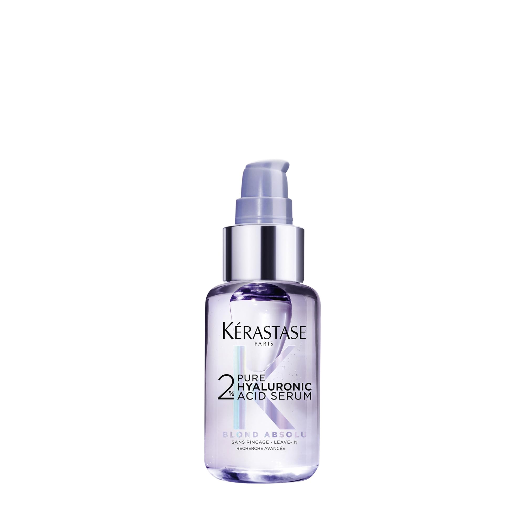 KÉRASTASE Blond Absolute Hyaluronic Acid Hair Serum - Repair Damaged Hair, Soothe Scalp & Hydrate Instantly - 2% Hyaluronic Acid for Bleached & Highlighted Blonde Hair - 1.7 fl oz - Perfect for Salon Treatments & Daily Hair Care Routine