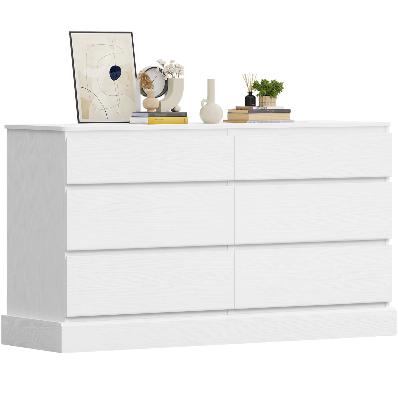 Hasuit 6-Drawer Double Dresser, 51.5