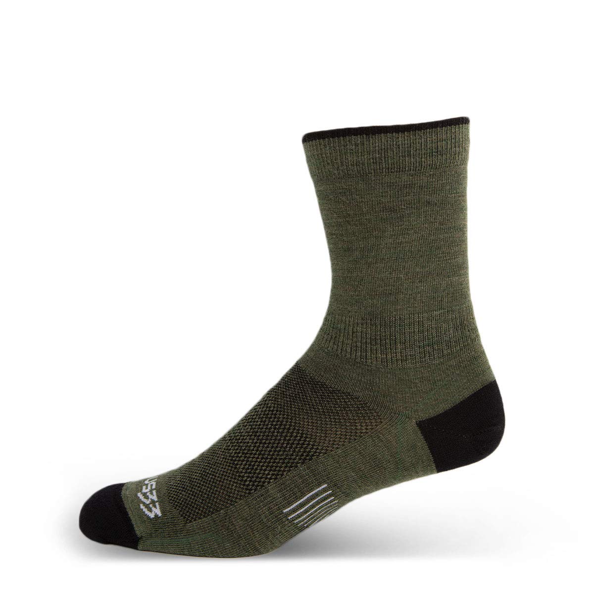 Premium USA Made Merino Wool Hiking Crew Socks - Mountain Heritage Collection - Perfect for Outdoor Adventures, Camping & Trail Running