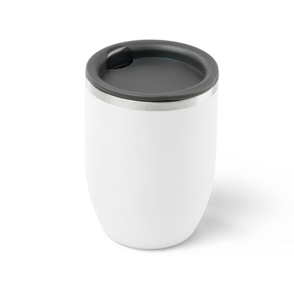 GSI Glacier Doppio Cup - Double Wall Insulated Coffee Mug with Lid, 12oz Stainless Steel Travel Tumbler for Hot & Cold Drinks - Perfect for Office, Camping, Hiking and Daily Commute