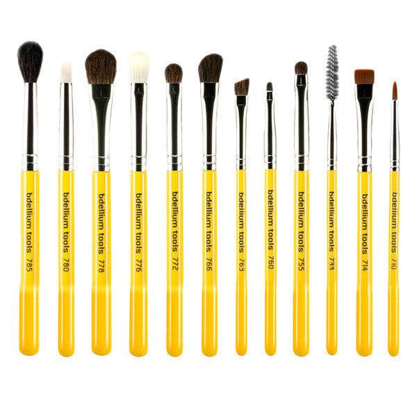 Bdellium Tools Studio Line 12-Piece Eye Brush Set - Professional Makeup Brushes for Eyeshadow, Eyeliner & Blending - Perfect for Makeup Artists & Beauty Enthusiasts