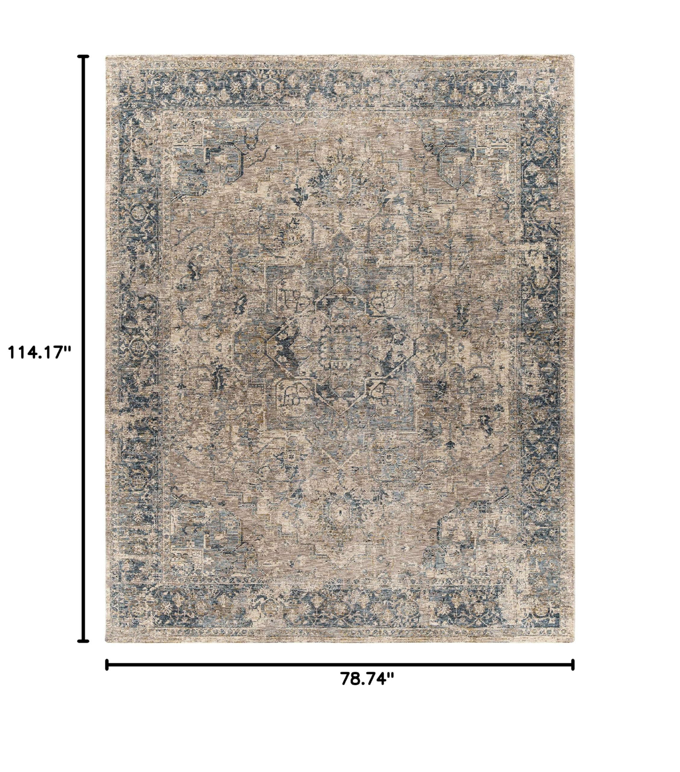 Hauteloom Magrath Soft Plush Area Rug for Living Room & Bedroom - 6'7