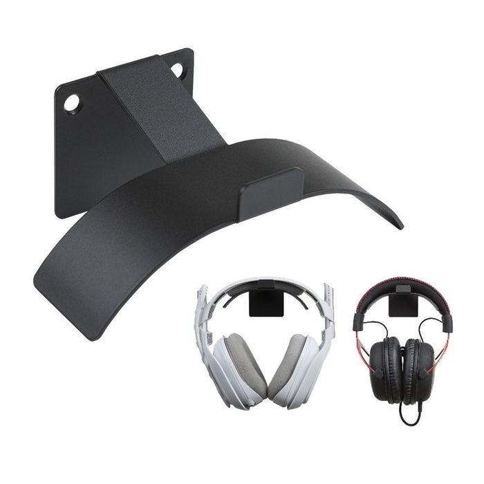 HIDEit PS4 Wall Mount Bracket - Black | Headset Bundle | Space-Saving Gaming Accessory for PlayStation 4 | Perfect for Small Rooms & Organized Gaming Setup