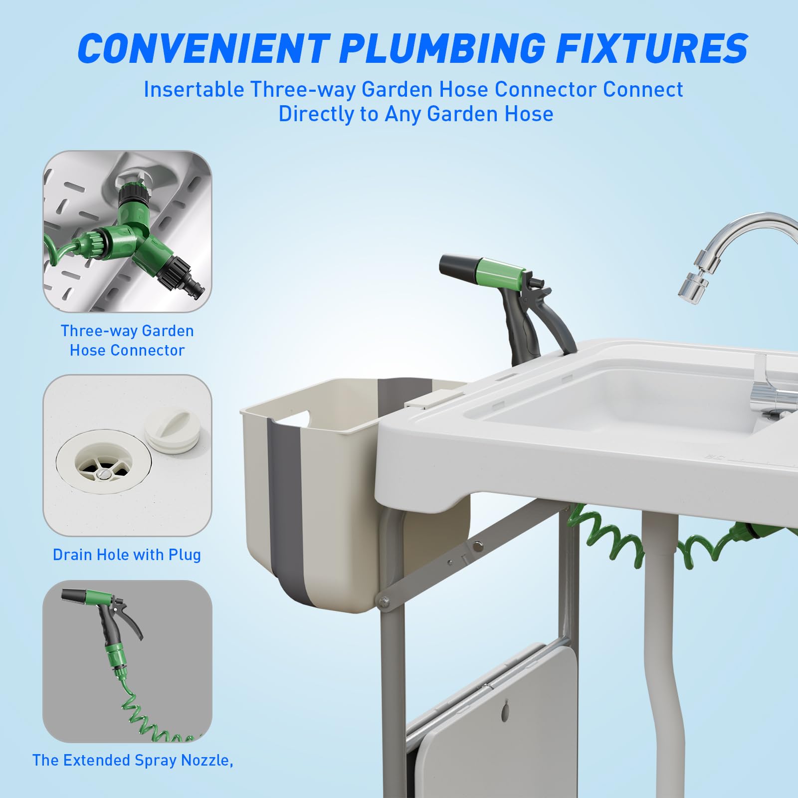 Portable Fish Cleaning Table for Camping, Fishing & Outdoor Use