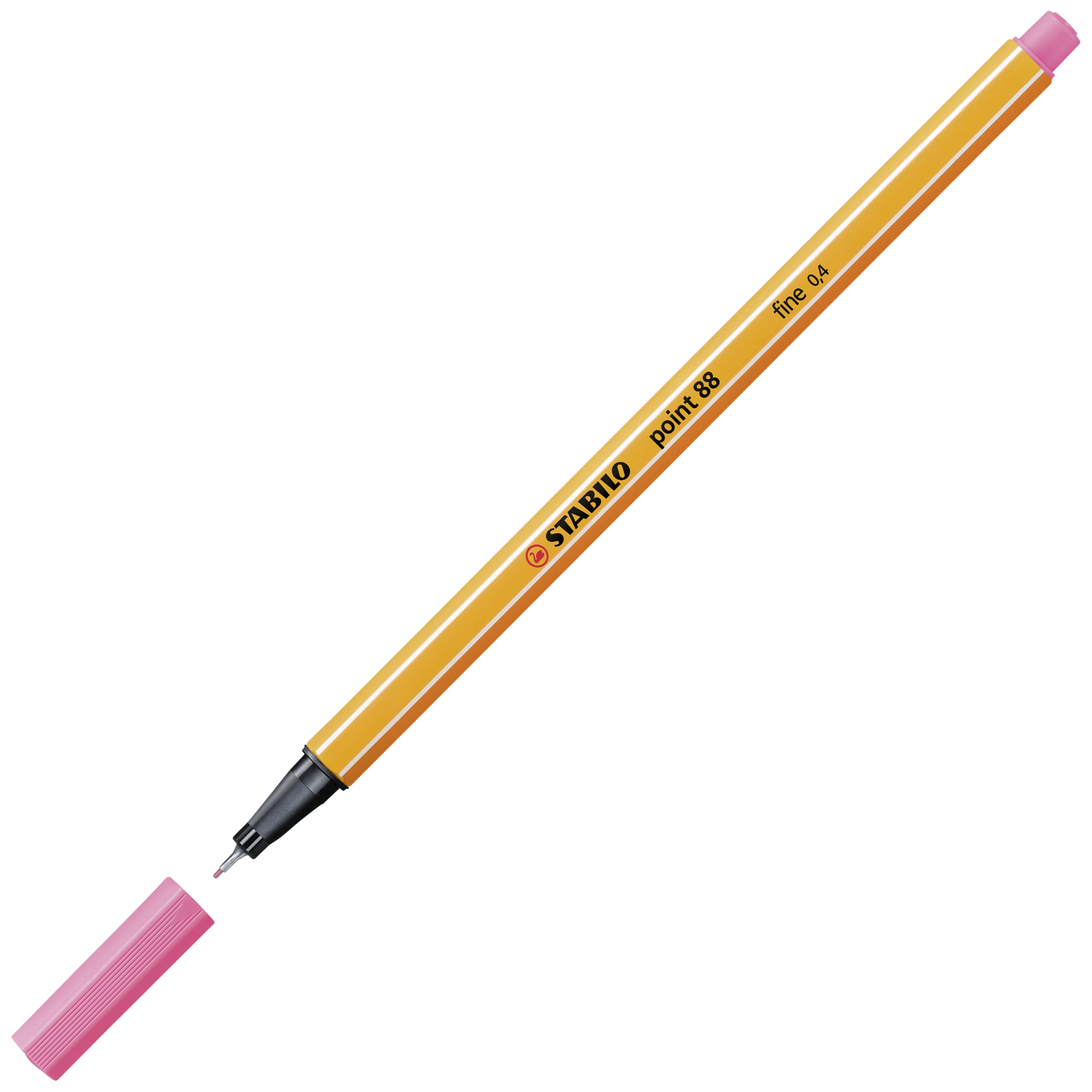 STABILO Point 88 Fine Liner Pen - Light Pink for Note Taking & Art