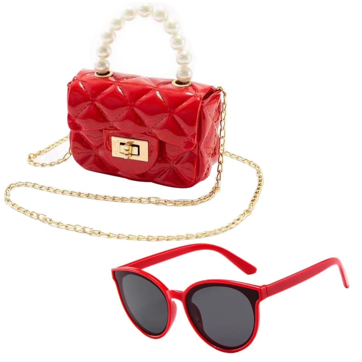 Custom Kids Handbags & Toddler Purses for Girls - Princess Purse with Matching Sunglasses | Perfect for Dress-Up, Birthday Gifts & Playtime