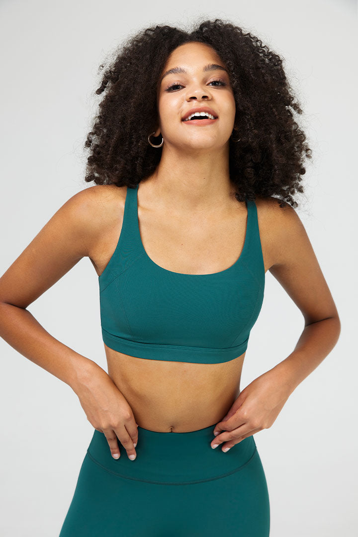 HiTense™ Adjustable Strap Sports Bra for Women - High Impact Workout, Running, Yoga & Gym - Breathable Support for Active Lifestyles