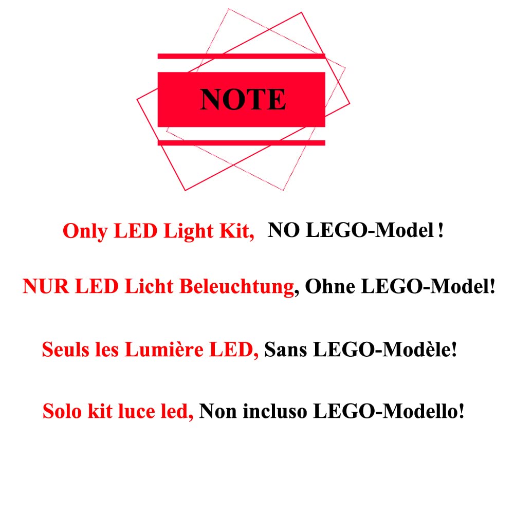 LED Light Kit with Remote Control & Sound for Lego 21330 Home Alone Building Set - DIY Lighting Decoration for Christmas Displays & Holiday Home Decor