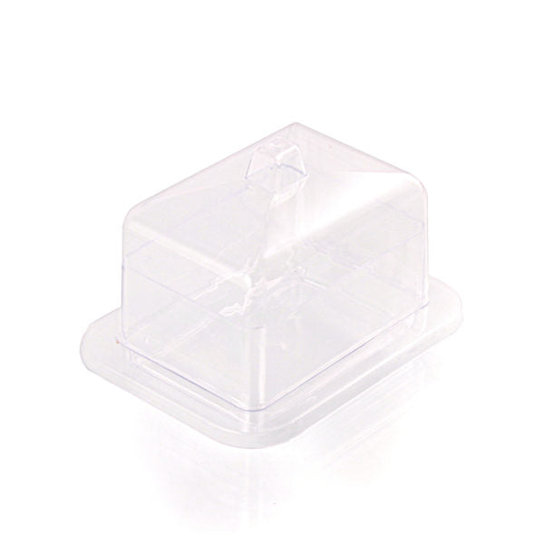 2.75 x 3.5 Inch Clear Plastic Plates with Lids - 6 Pack - Perfect for Party Snacks, Picnics, and Food Storage