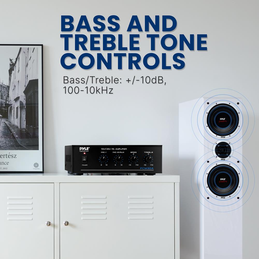 60 Watt Power Amplifier - High Performance Audio Amplifier for Home Theater, Studio & Live Music | Compact & Powerful Sound System