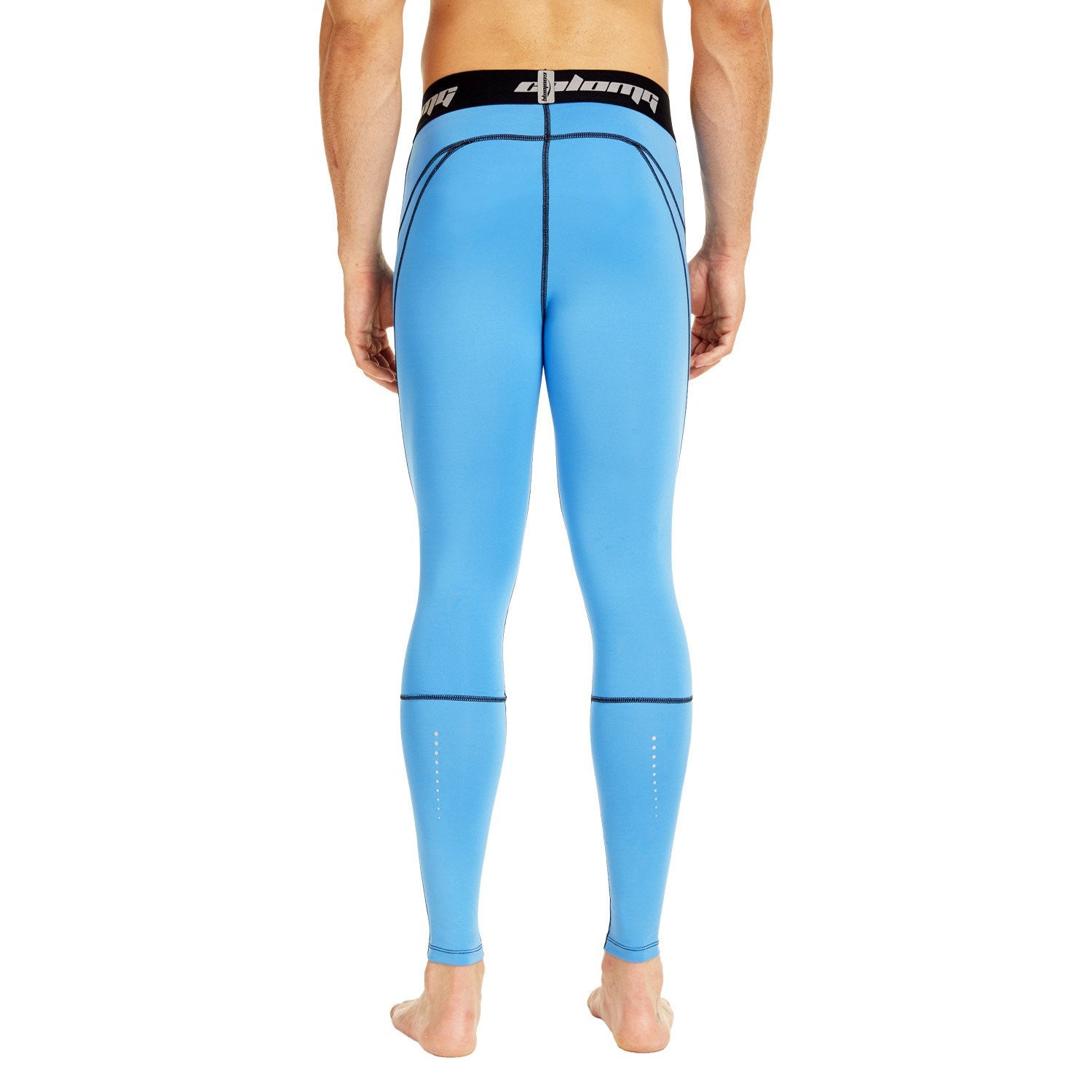 Light Blue Compression Tights for Women - High Waisted Workout Leggings for Running, Yoga & Gym - Moisture Wicking & Breathable Activewear (Perfect for Fitness, Sports & Everyday Comfort)