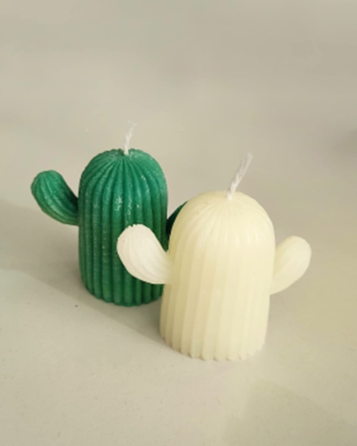 2-Pack Cactus Candle Molds - Silicone Resin Molds for DIY Crafts, Chocolate, Clay, Plaster Carving, Resin Pendant Making - Perfect for Aromatherapy Candles & Home Decor Gifts (3D Cute Design)