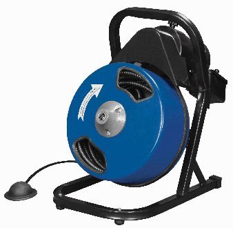 1/2 Inch x 50ft Electric Drain Cleaner Snake - Heavy Duty Drum Auger for 1
