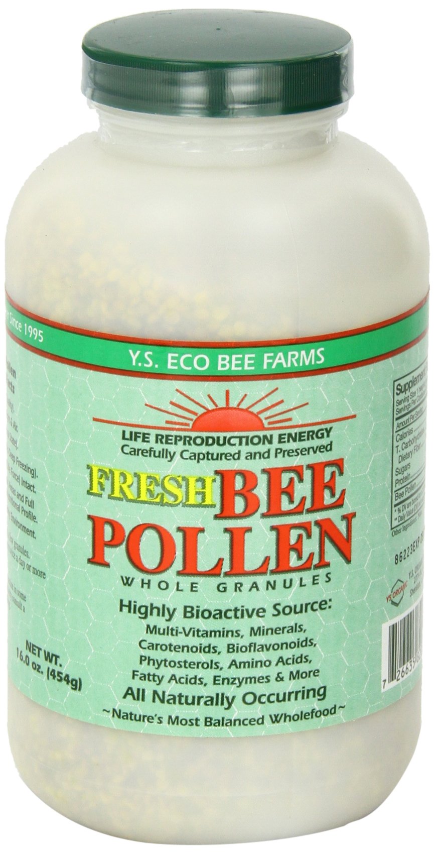 Fresh Bee Pollen Whole Granules - 16 oz. Natural Superfood for Energy Boost, Immunity Support & Wellness - Perfect for Smoothies, Yogurt & Healthy Recipes
