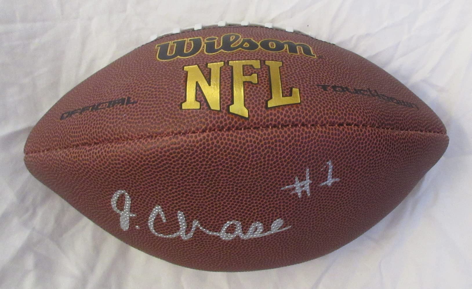 Authentic Ja'Marr Chase Autographed Wilson NFL Football - Pro Bowl, Super Bowl, LSU & NFL Draft Memorabilia - Perfect for Sports Collectors, Bengals Fans & Football Enthusiasts