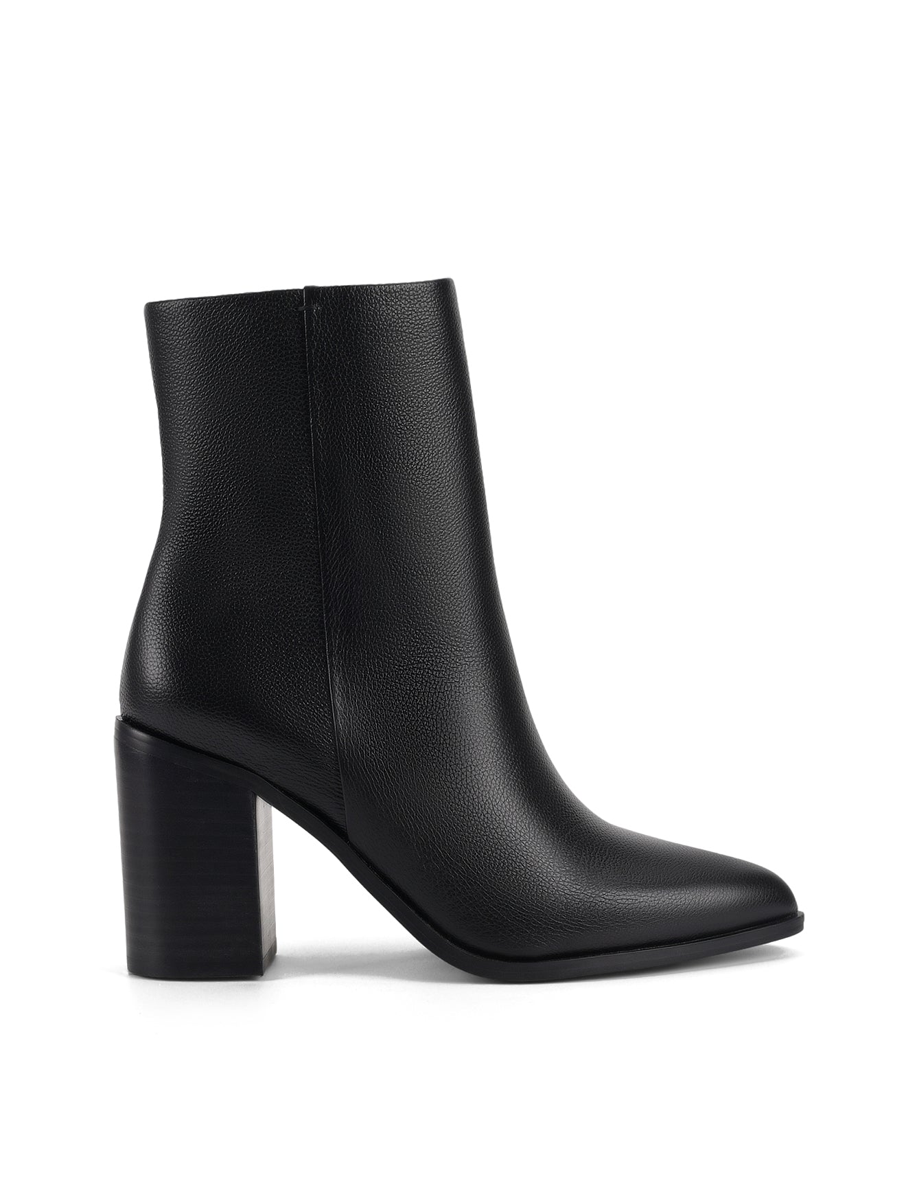 Black Pebble Leather Ricci Ankle Boots for Women - Stylish & Comfortable Fall & Winter Fashion Boots for Casual Outfits, Work & Date Nights
