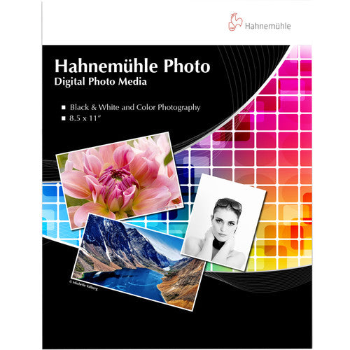 Hahnemuhle Premium Photo Paper Sample Pack - 8.5 x 11 Inches, 14 Sheets for Inkjet Printers - Ideal for Photography, Art Prints & Professional Presentations