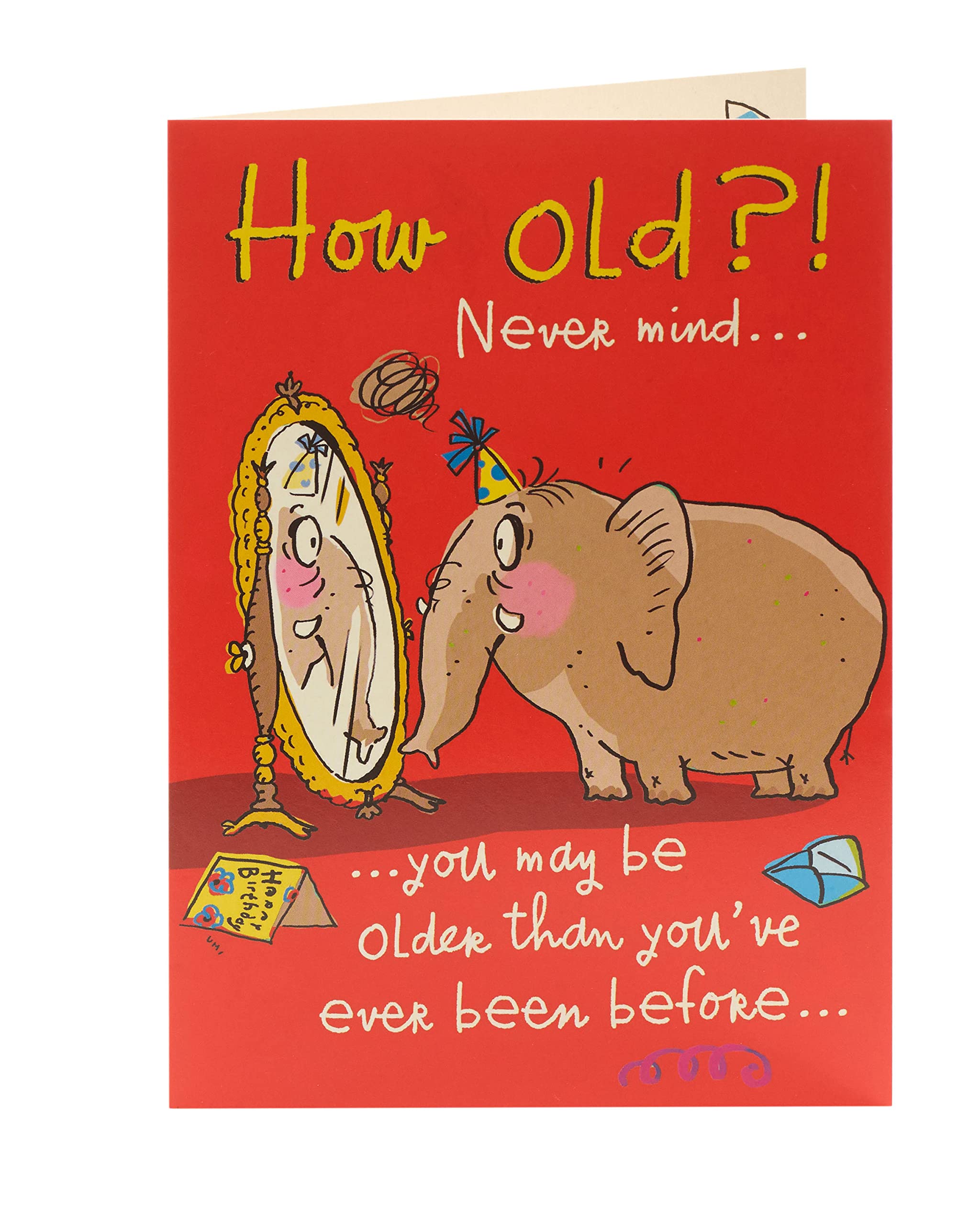 Funny Birthday Card for Friends & Adults - Humorous Birthday Greeting Card for Him & Her - Perfect for Parties & Celebrations - How Old Are You Now? - 345338-0-1