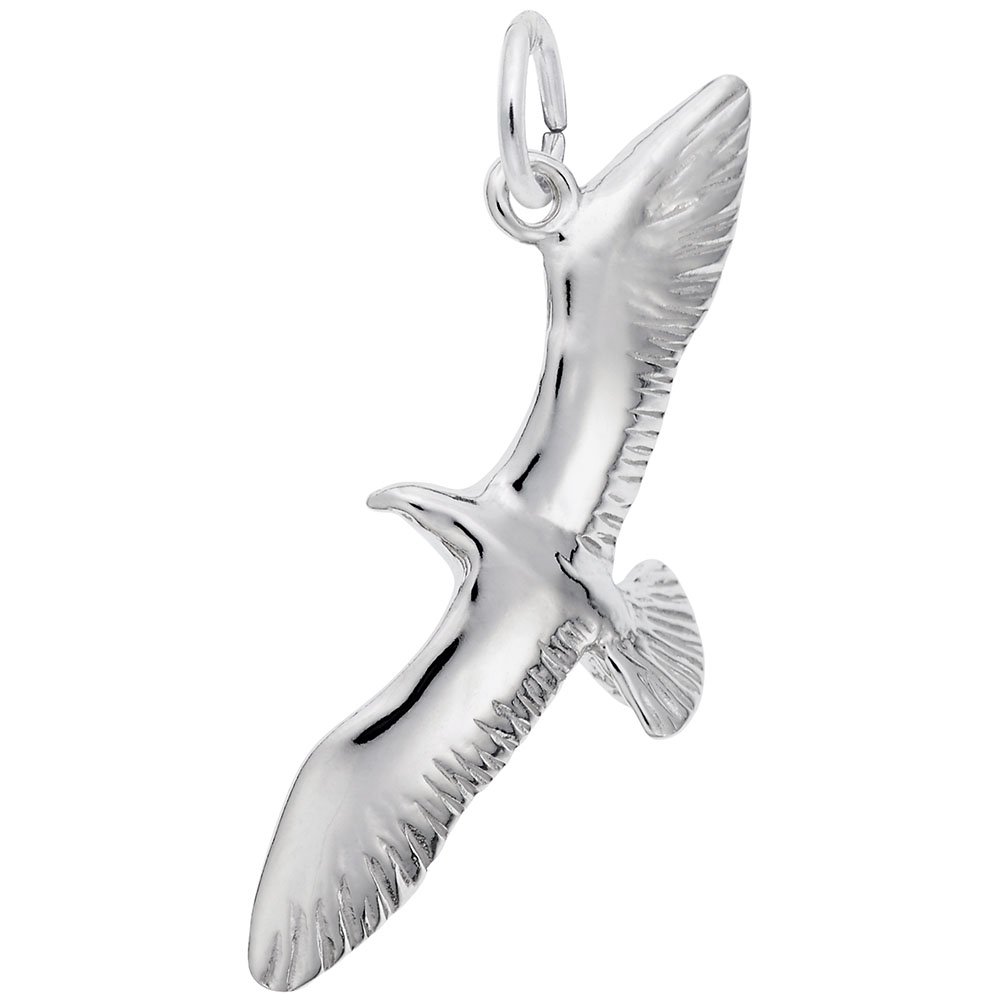 Seagull Charm Pendant - Sterling Silver Jewelry for Bracelets & Necklaces - Perfect for Beach Lovers & Nautical-Themed Accessories