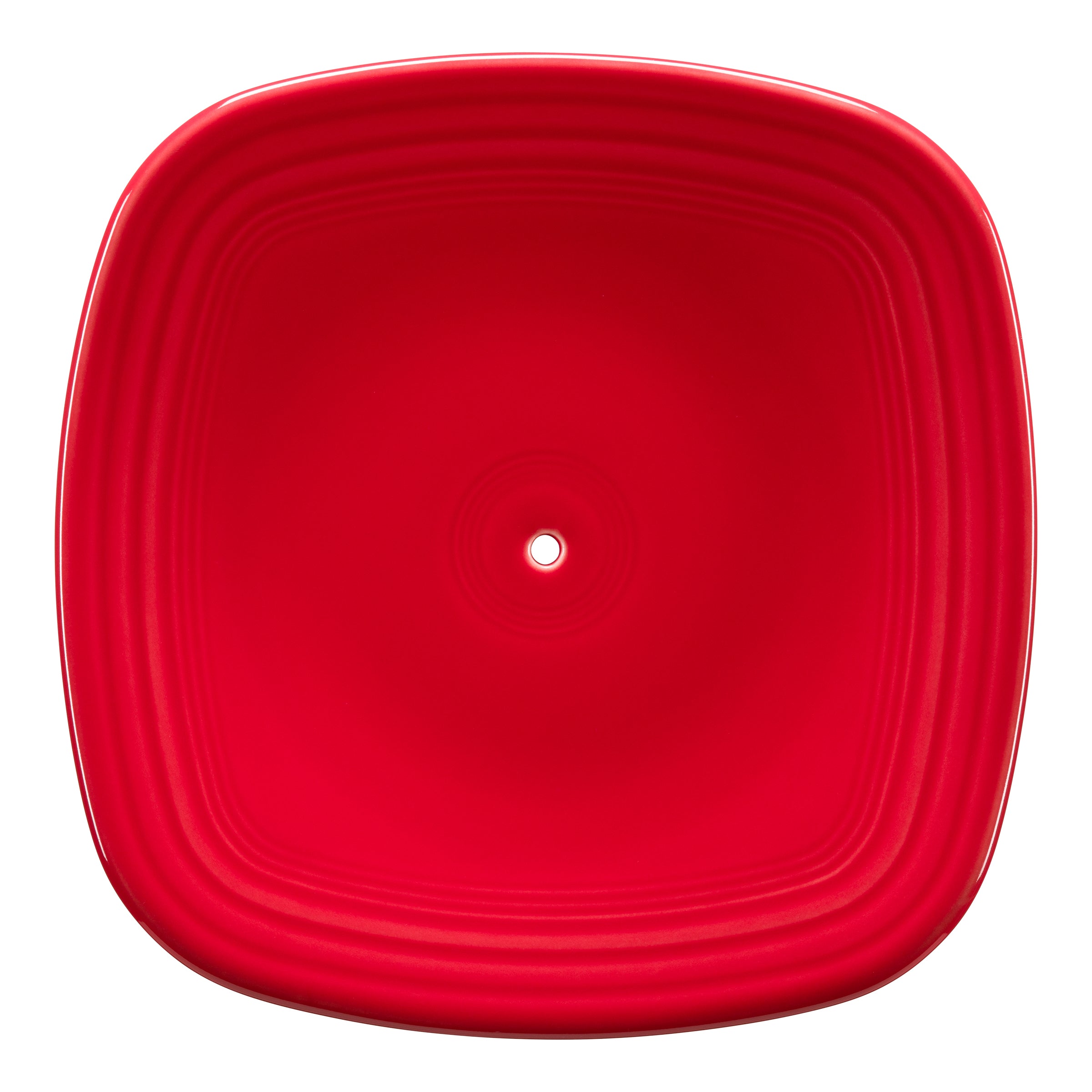 Square Luncheon Plate with Hole - Elegant and Functional Serving Dish for Parties, Picnics, and Home Dining - Perfect for Appetizers, Desserts, and Small Meals