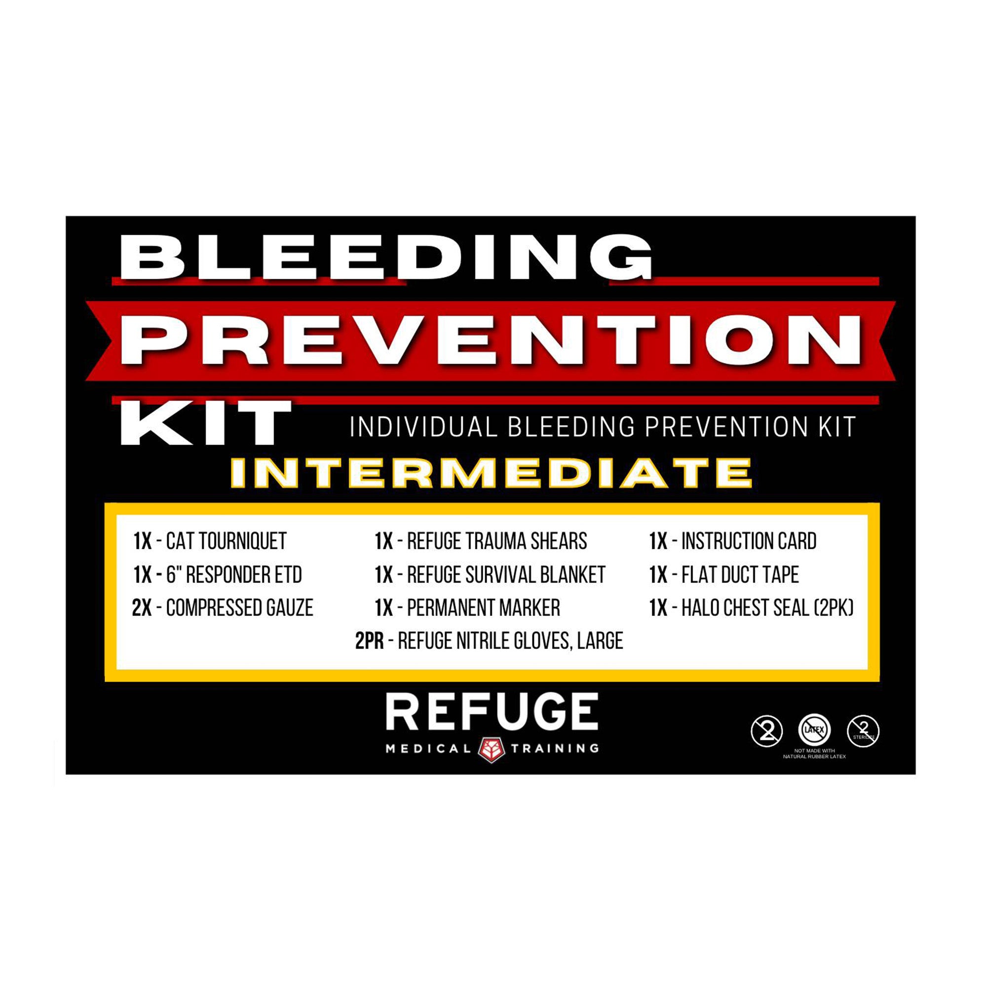 Bleeding Control Kit - First Aid Trauma Kit for Emergency Wound Care | Stop Bleeding Fast for Home, Car, Outdoor & Workplace Safety