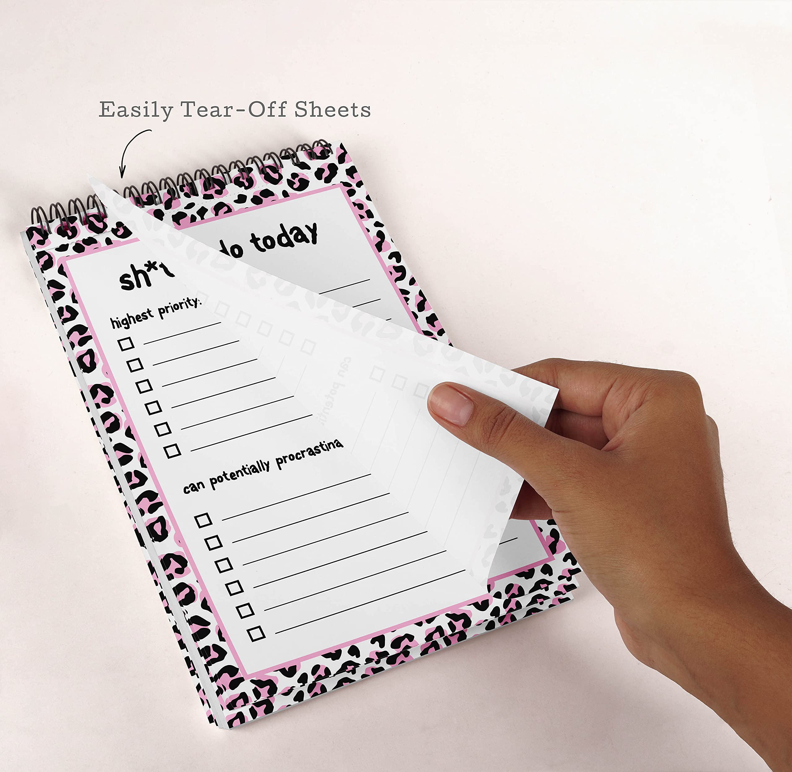 Leopard Print Spiral Notepad - 6