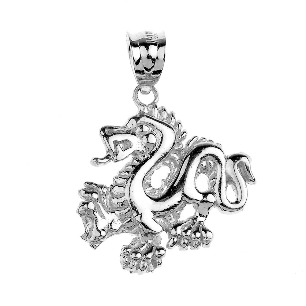 925 Sterling Silver Chinese Dragon Charm Pendant Necklace for Women - Feng Shui Jewelry Gift for Good Luck & Protection - Perfect for Daily Wear, Special Occasions & Spiritual Practices