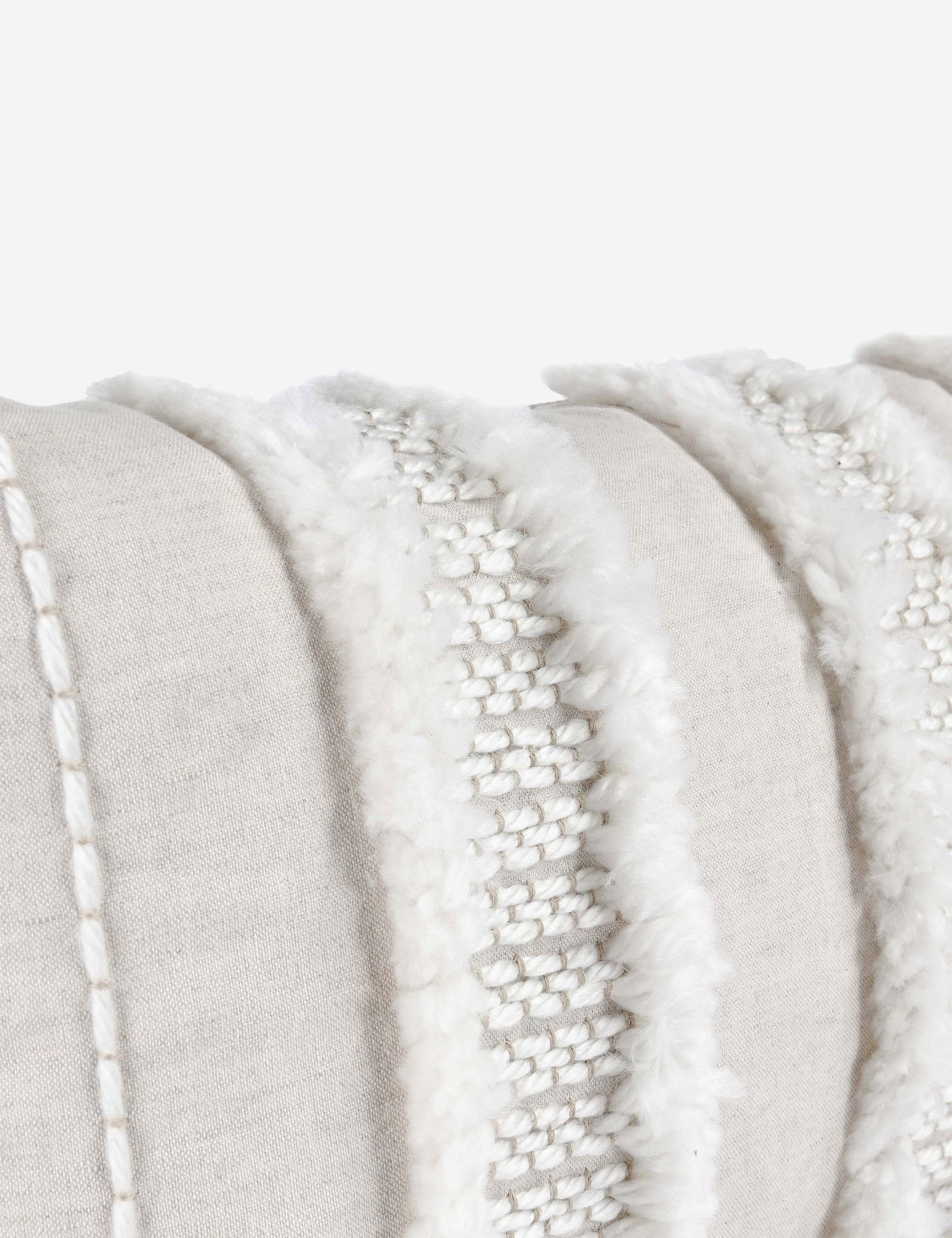 Bardo Lumbar Pillow 14x26 Inches Ivory - Supportive Back Cushion for Office Chair, Sofa & Car Seat - Comfortable Home & Travel Pillow for Lower Back Pain Relief