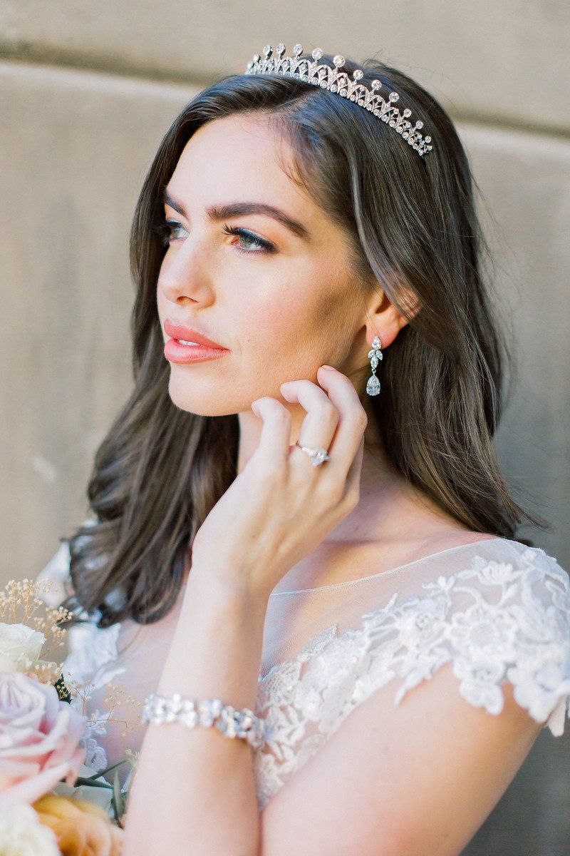 CLAIRE Petite Wedding Tiara - Elegant Crystal Bridal Crown for Women & Girls | Perfect for Weddings, Prom, Pageants & Special Occasions