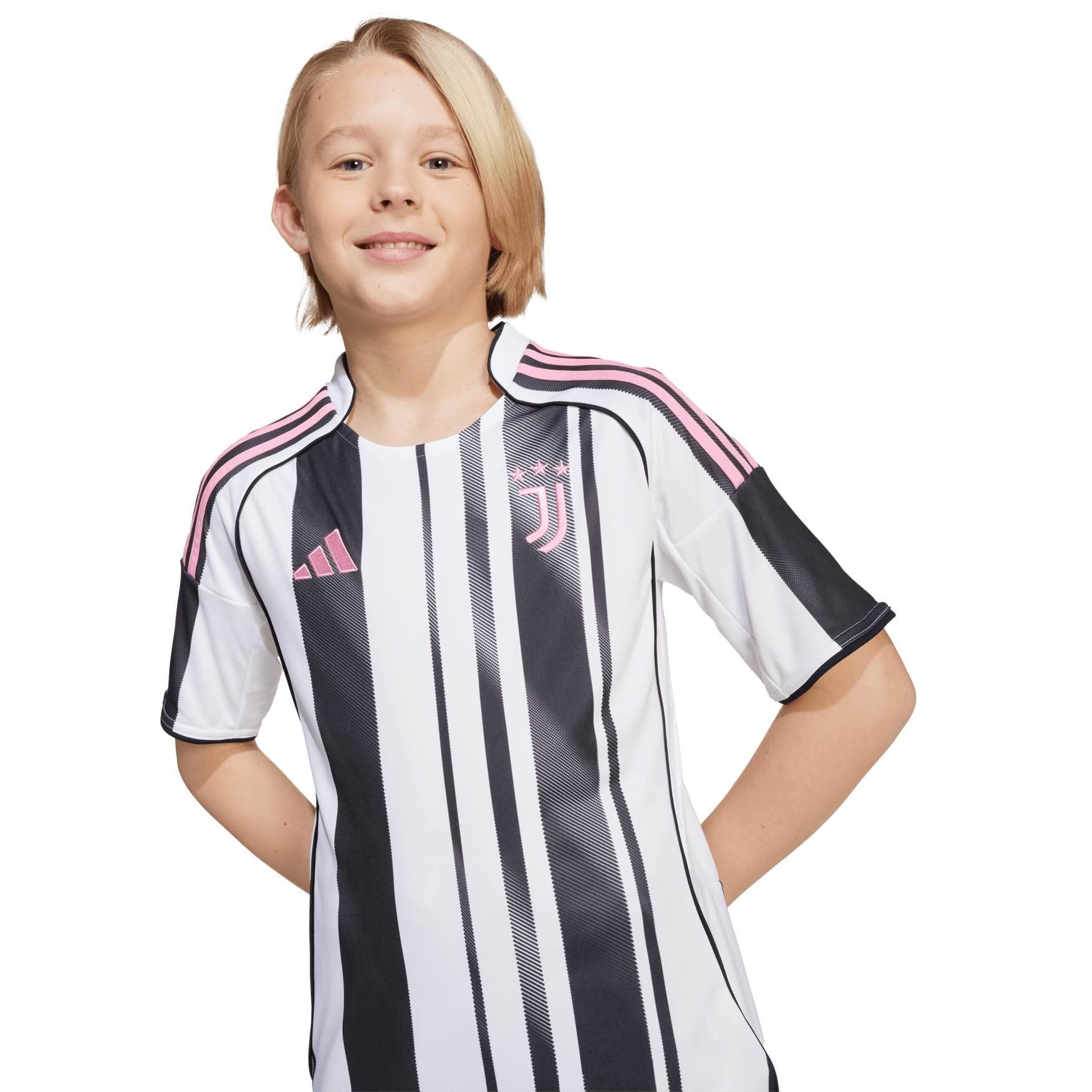 Juventus 25/26 Home Jersey for Kids - Official Football Soccer Shirt for Boys & Girls - Perfect for Matches, Training, and Fan Support