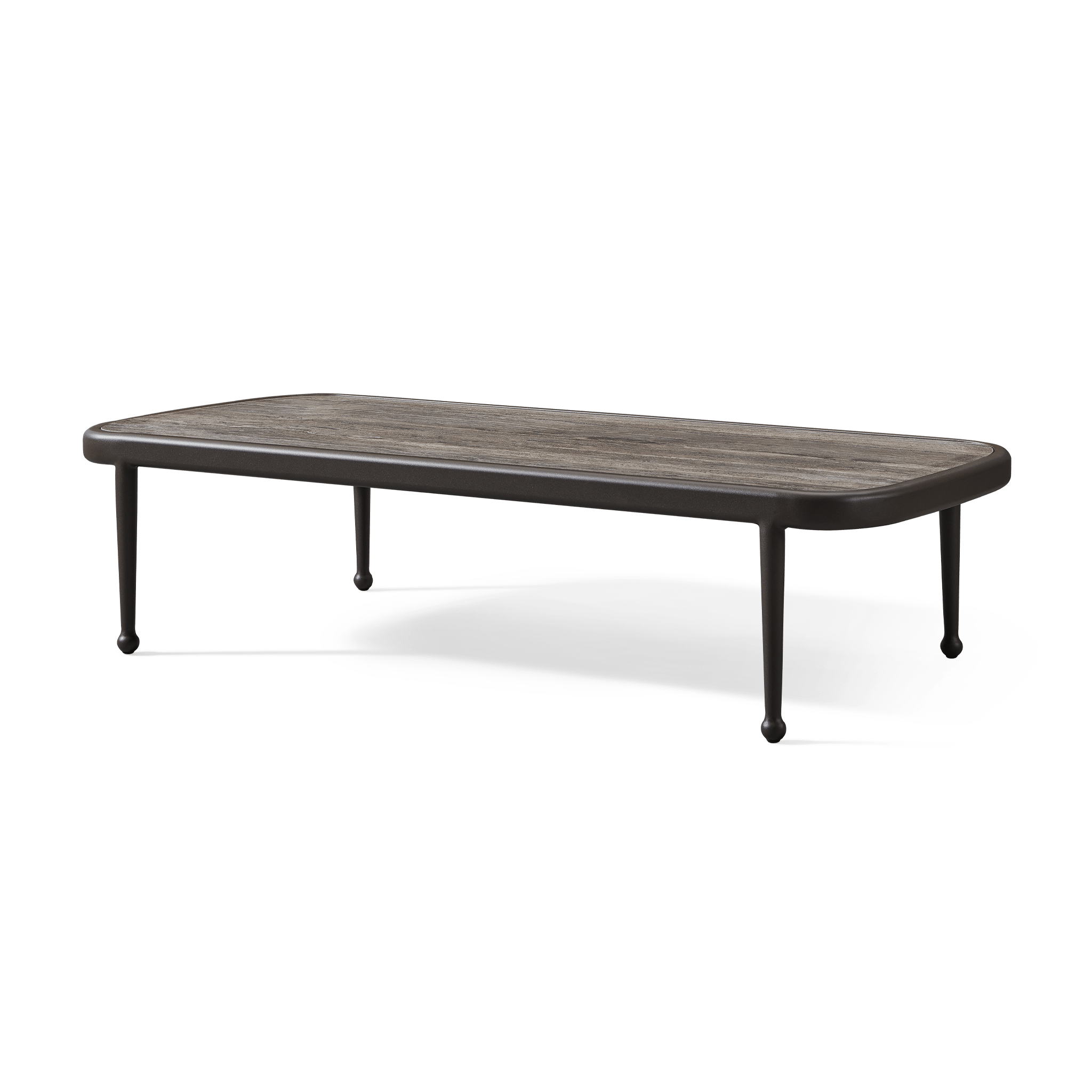 Modern Andre Rectangle Coffee Table - Solid Wood Living Room Center Table for Home Decor, Sofa Table with Storage Shelf - Perfect for Small Spaces, Apartments & Cozy Living Rooms