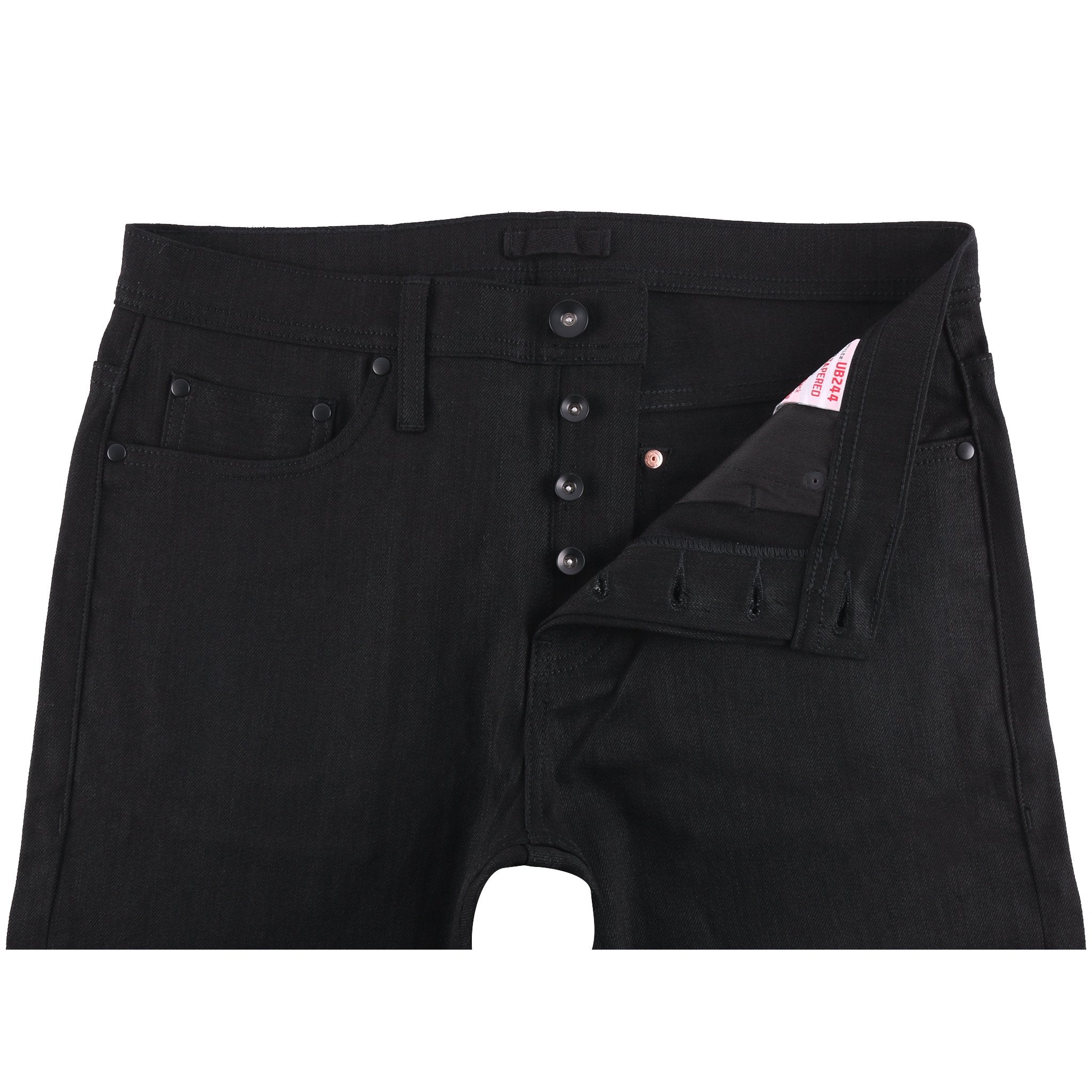 11oz Black Stretch Straight Leg Jeans for Women - Comfortable Slim Fit Denim Pants for Casual Wear & Everyday Outfits
