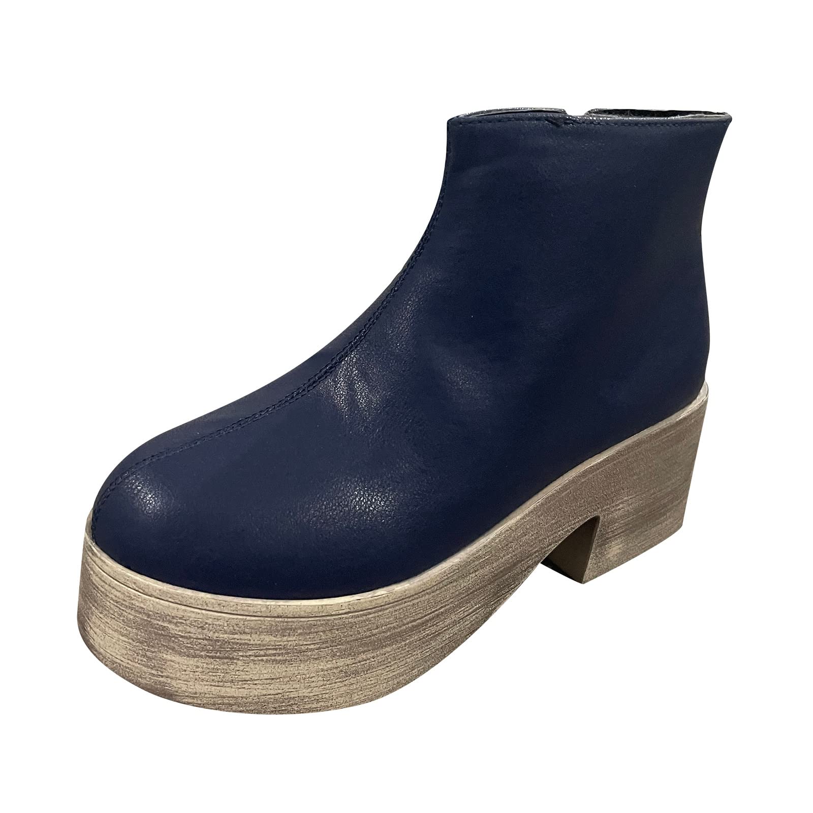 Women's Thick Heel Ankle Boots - Fashion Roman Casual Winter Boots for Women | Perfect for Office, Dating & Everyday Wear
