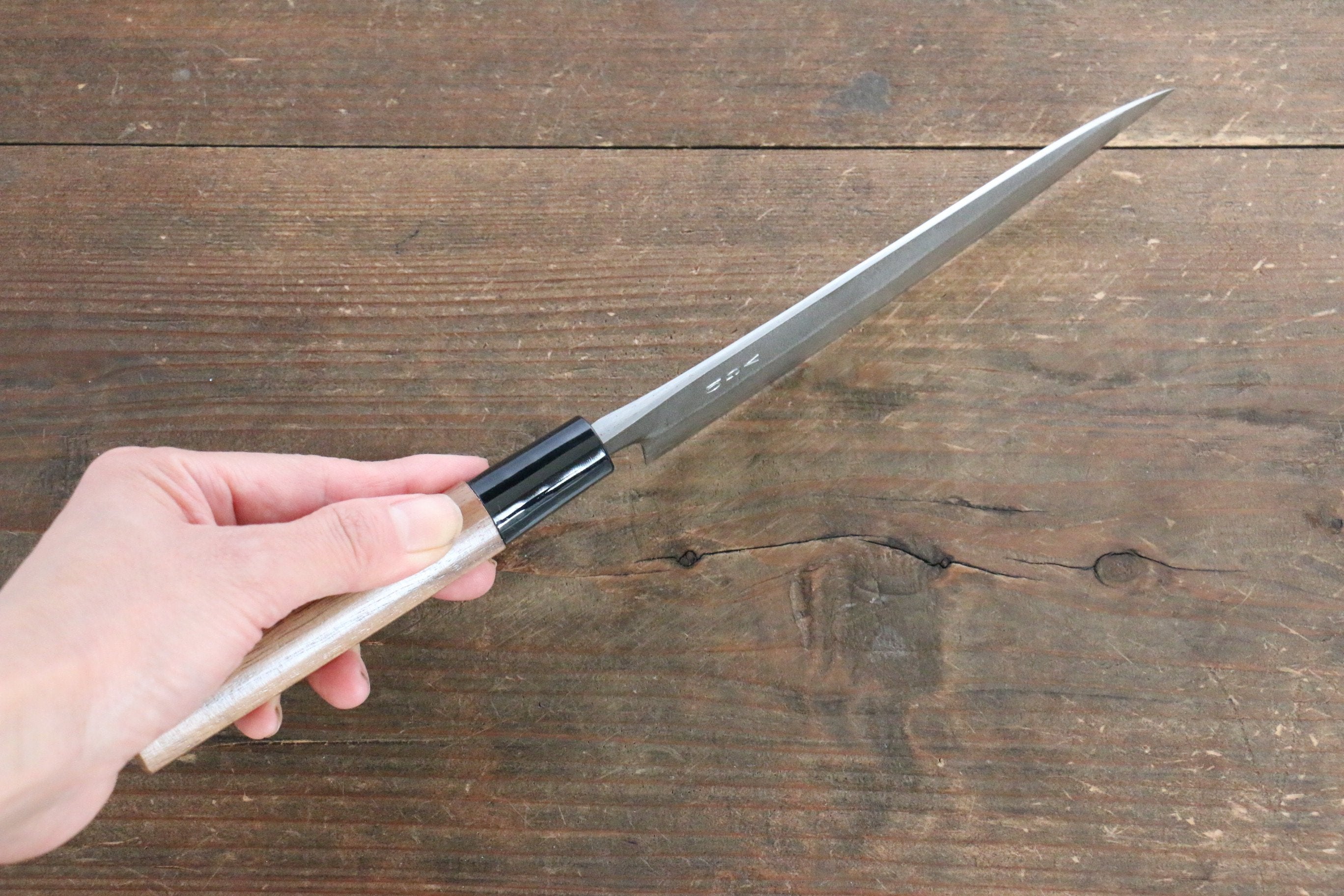 VG10 Nashiji Petty Utility Knife 150mm - Japanese Damascus Steel Blade with Walnut Handle - Perfect for Slicing, Chopping & Food Prep in Home Kitchen & Professional Use