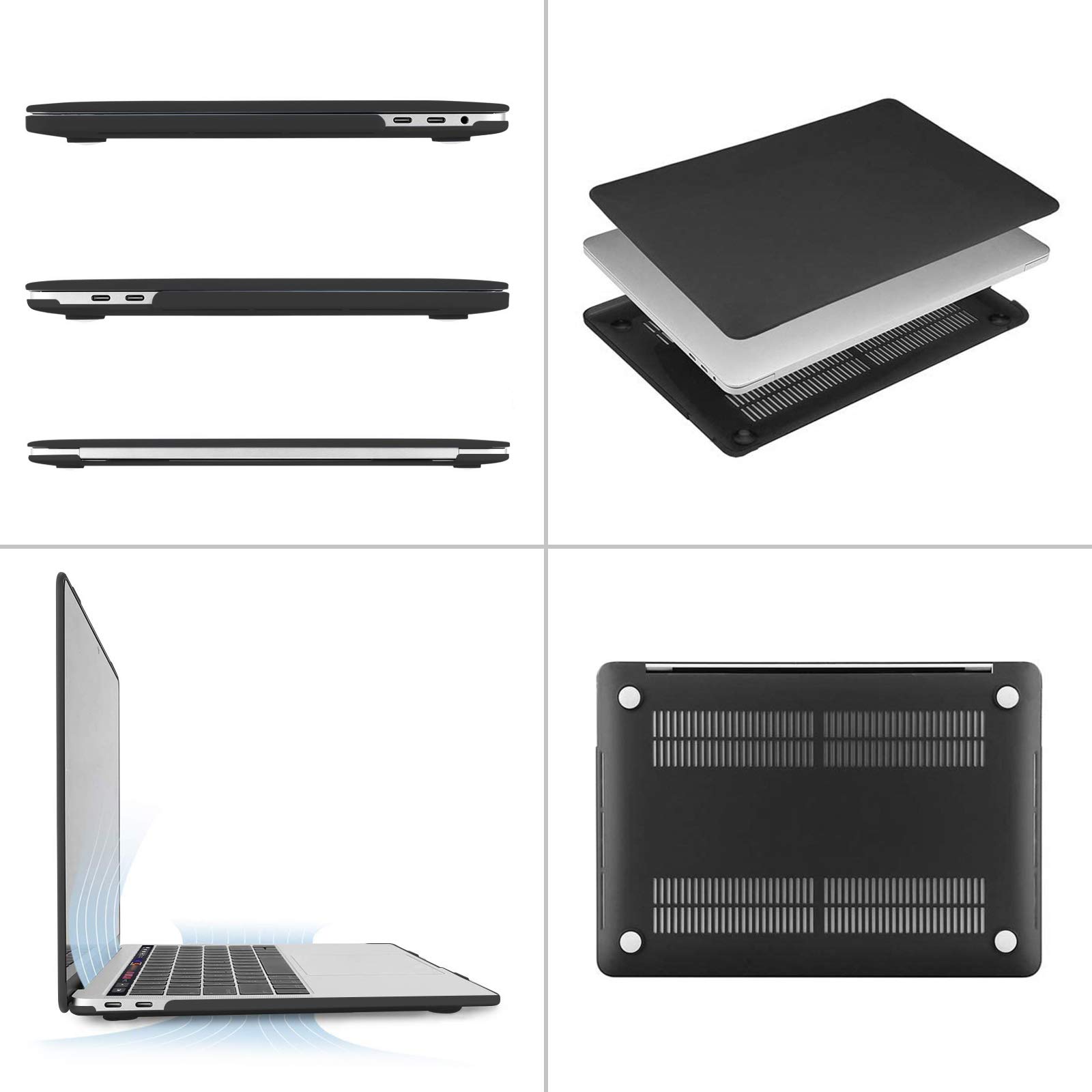 MOSISO Hard Plastic Case & Keyboard Skin & Webcam Cover for MacBook Pro 13 inch (M2 2025, 2024, 2023-2016 Models A2338 M1 A2251 A2289 A2159 A1989 A1708 A1706) - Protective Shell for 13.3