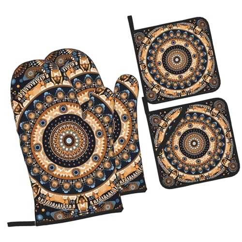 Brown Geometric Mandala