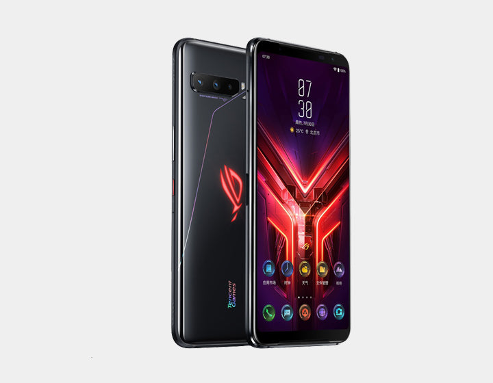 ASUS ROG Phone 3 5G Gaming Smartphone - 256GB ROM, 12GB RAM, Snapdragon 865, 144Hz AMOLED Display, Dual SIM, 6000mAh Battery (Black) - Ultimate Mobile Gaming Experience for PUBG, Call of Duty & Fortnite