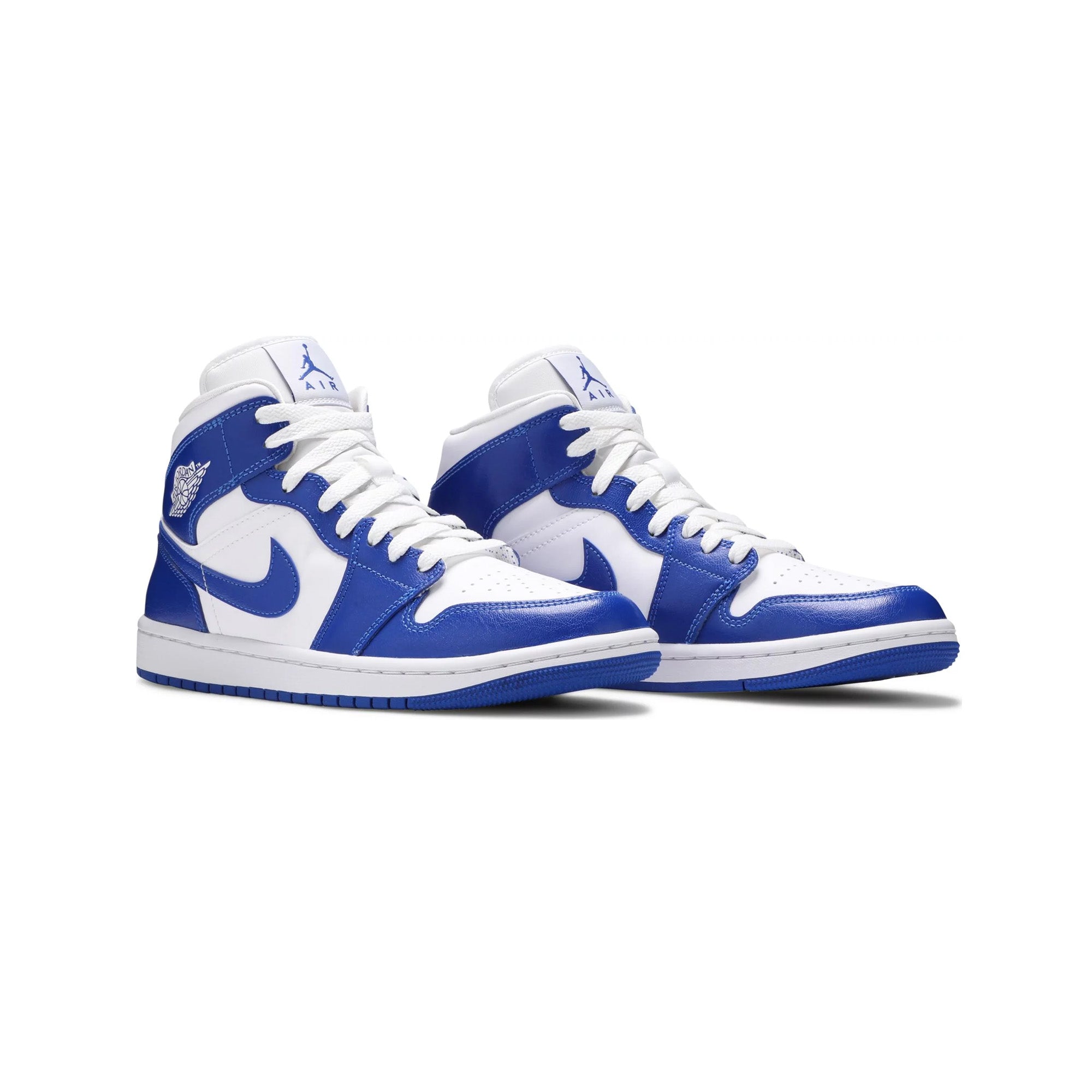 Air Jordan 1 Mid 'Kentucky Blue' Basketball Shoes for Men - Premium Leather Sneakers for Casual Wear & Street Style | Perfect for Basketball, Gym & Everyday Fashion