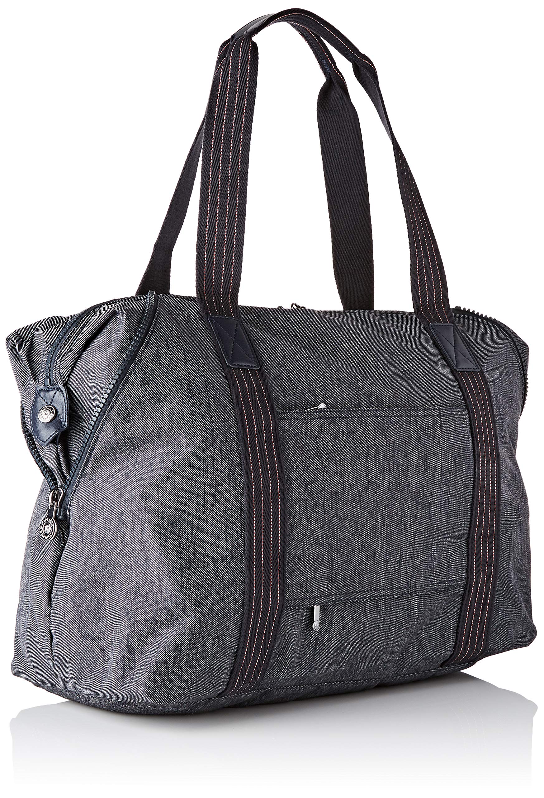 Kipling ART M Travel Tote Bag - 58cm Large Lightweight Carryall (26L, 0.50kg) in Active Denim - Perfect for Work, Gym & Weekend Getaways